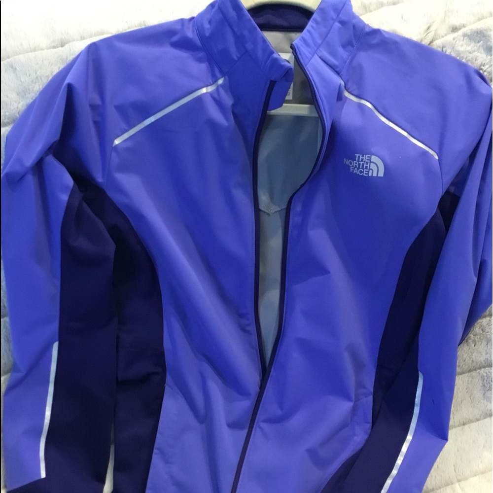 Purple Northface windbreaker